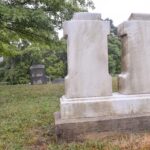 cleaned headstones